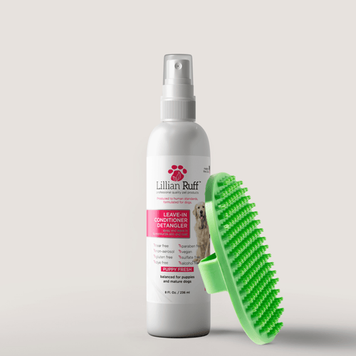Groom Day Recovery Kit: Lillian Ruff leave-in detangler and bath brush set