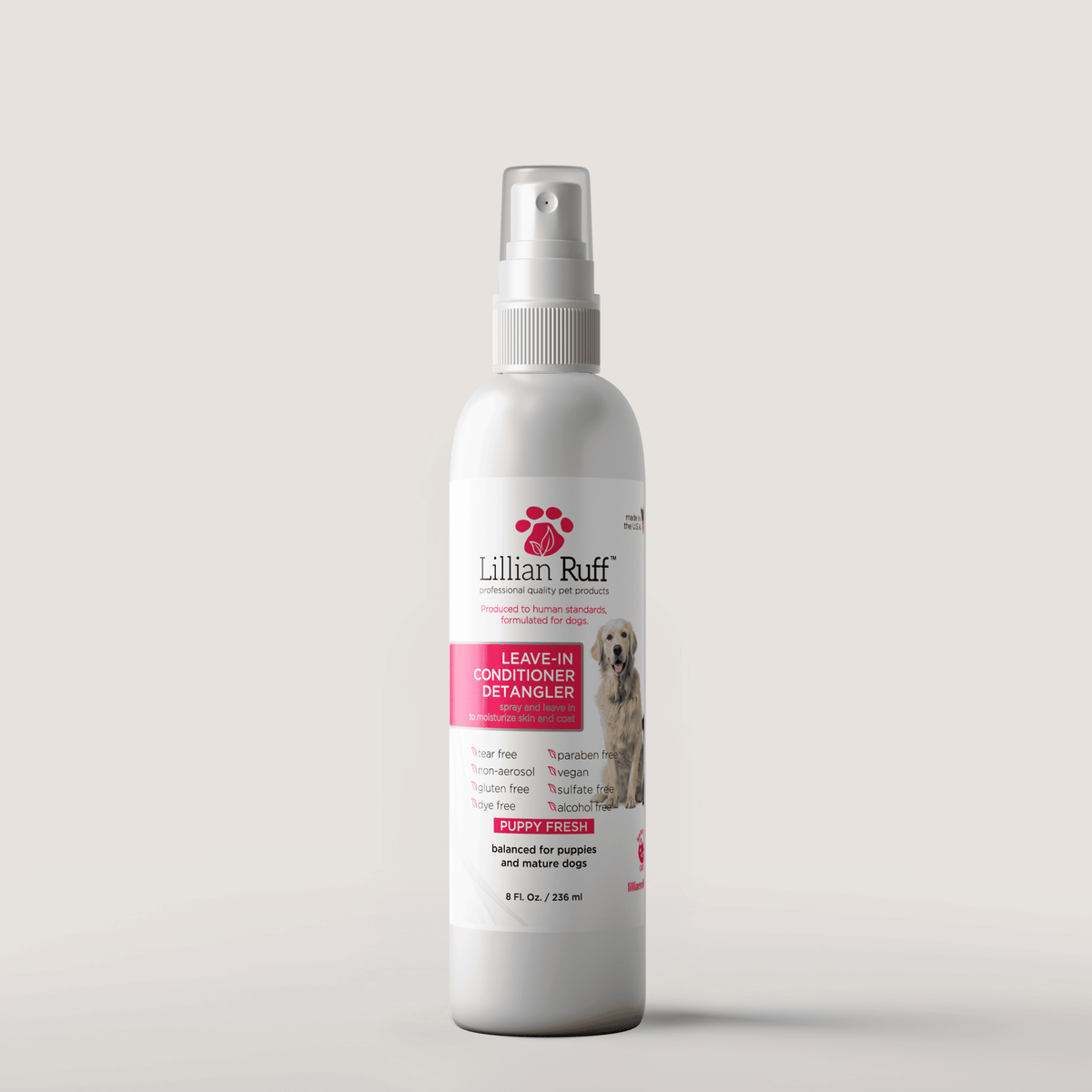 Lillian Ruff Leave-In Conditioner & Detangler spray, 8 oz